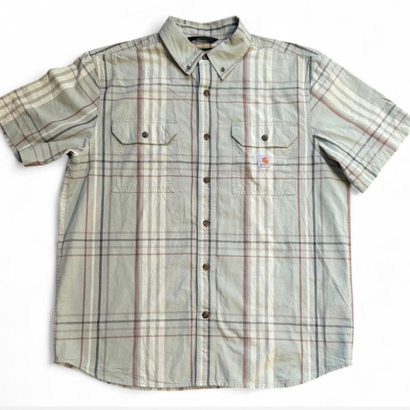Carhartt Other - Carhartt Green and Brown Plaid Button Down Shirt. Large